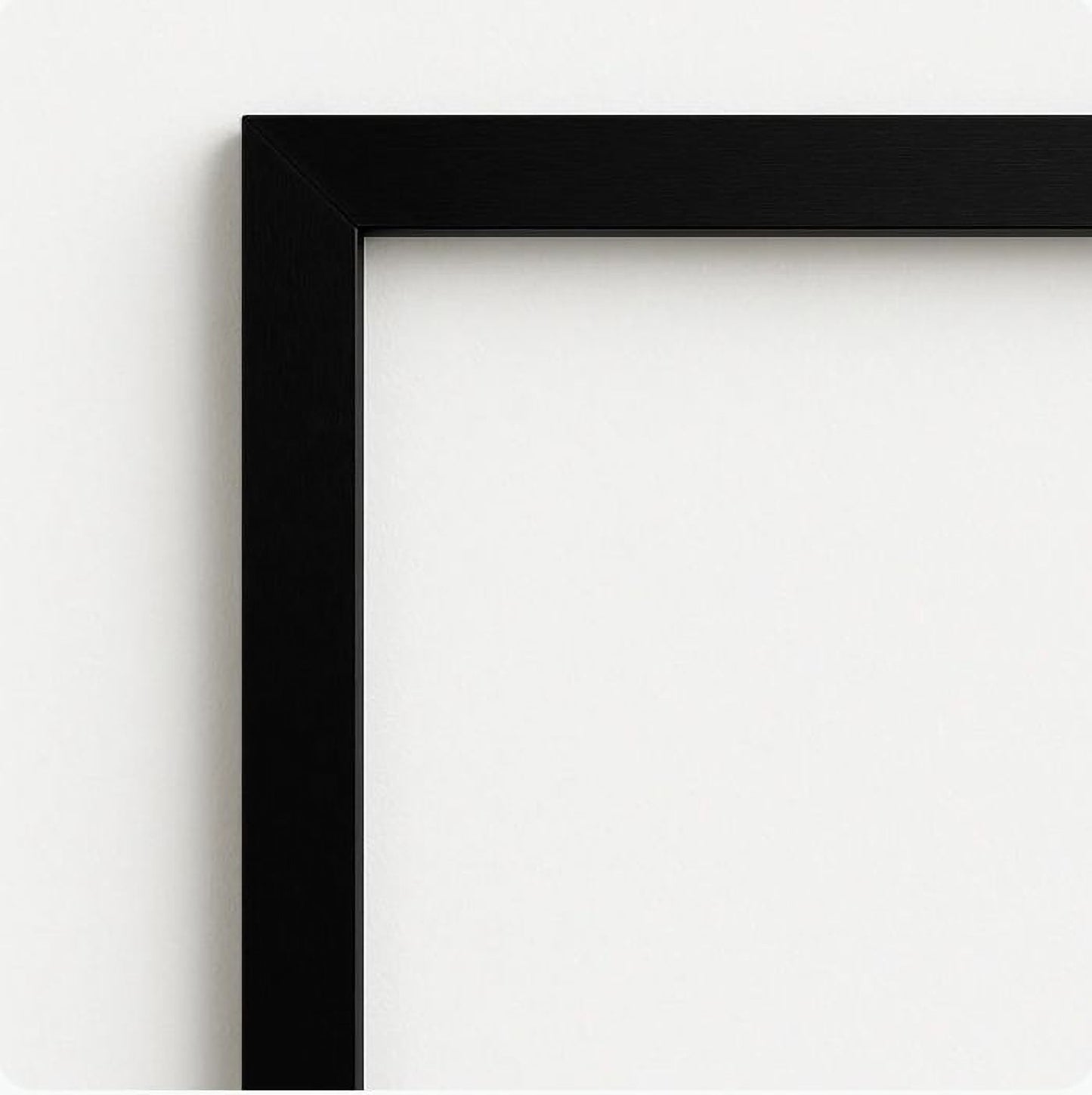 a black frame with a white background.