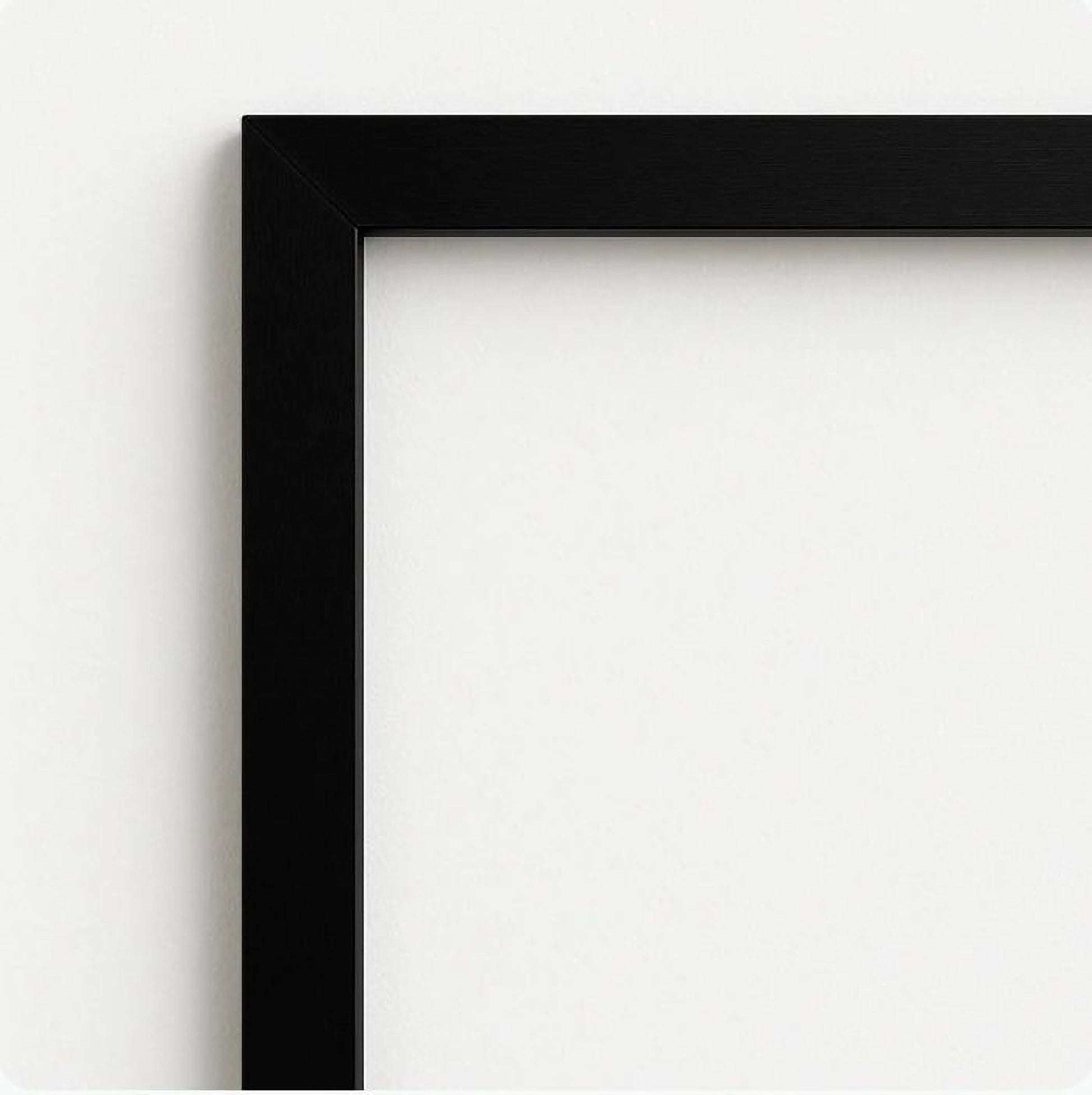 a black frame with a white background.